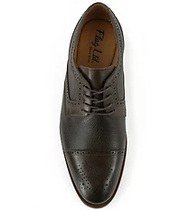 Flag LTD. Men's Harmon Leather Brogue Detail Cap Toe Dress Oxfords