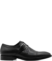 Flag LTD. Men's Harmon Cap Toe Leather Monk Strap Oxfords
