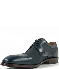 Flag LTD. Men's Harmon Linen Brogue Detail Cap Toe Oxfords