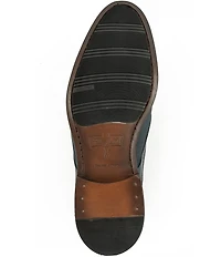 Flag LTD. Men's Harmon Linen Brogue Detail Cap Toe Oxfords