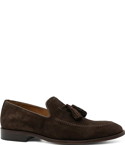 Flag LTD. Men's Harmon Suede Tassel Moc Toe Loafers