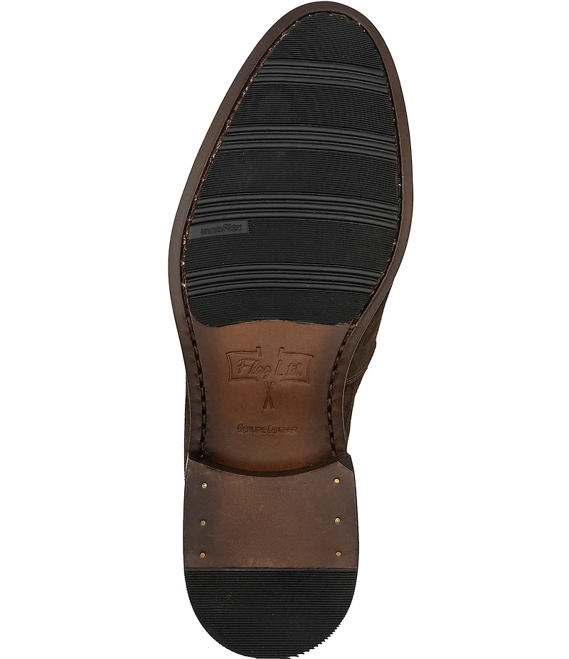 Flag LTD. Men's Harmon Suede Tassel Moc Toe Loafers