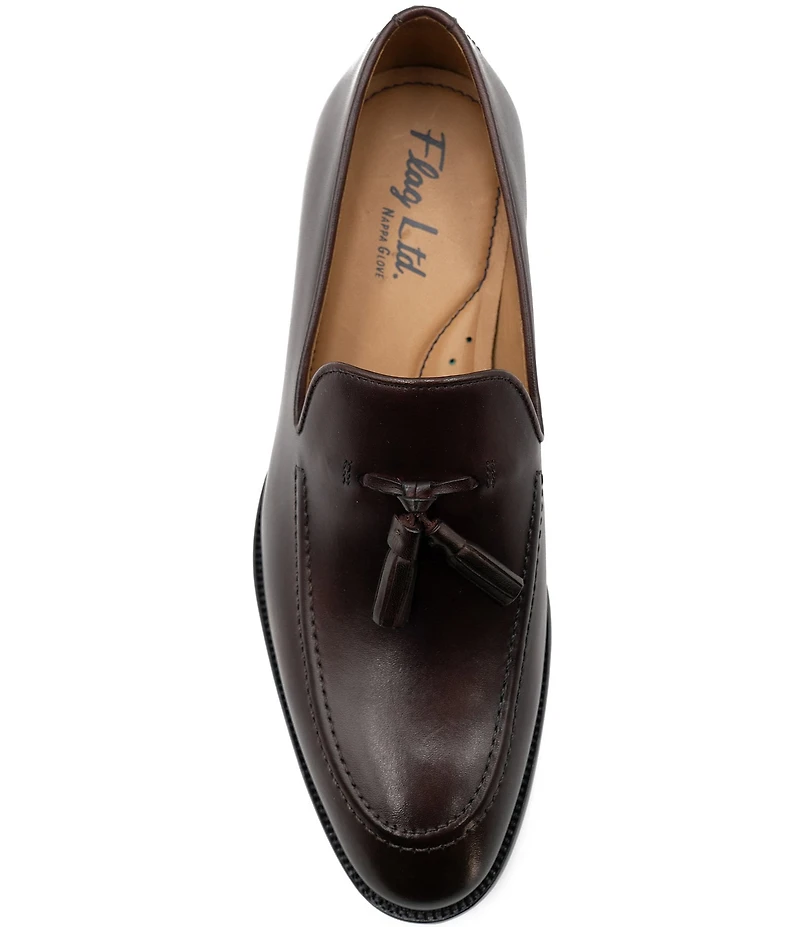 Flag LTD. Men's Harmon Leather Tassel Moc Toe Loafers