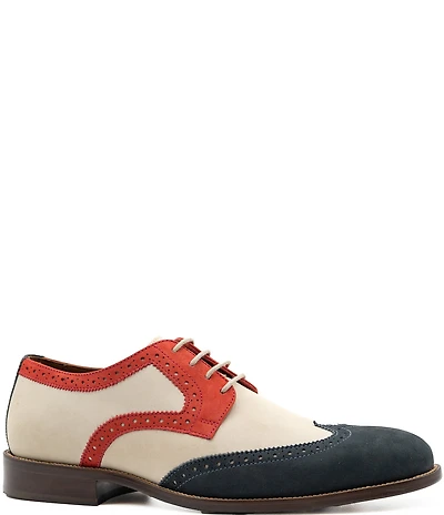 Flag LTD. Men's Kent Leather Patriot Wingtip Brogue Dress Oxfords