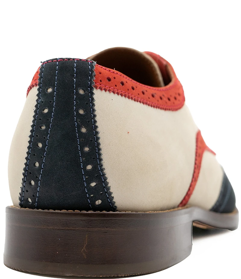 Flag LTD. Men's Kent Leather Patriot Wingtip Brogue Dress Oxfords