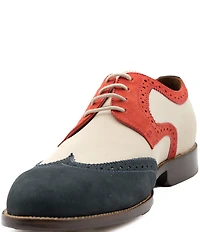 Flag LTD. Men's Kent Leather Patriot Wingtip Brogue Dress Oxfords