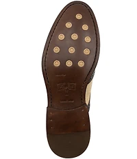 Flag LTD. Men's Kent Leather Raffia Wingtip Brogue Dress Oxfords