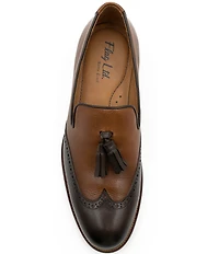 Flag LTD. Men's Kent Leather Wing Tip Tassel Loafers