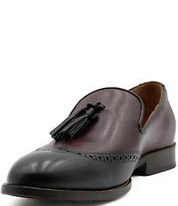 Flag LTD. Men's Kent Leather Wing Tip Tassel Loafers