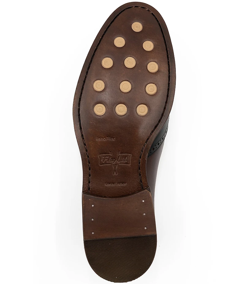 Flag LTD. Men's Kent Leather Wing Tip Tassel Loafers
