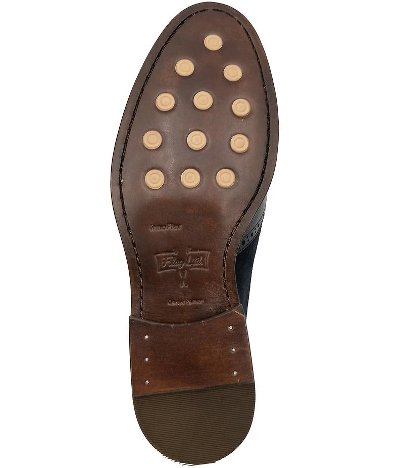 Flag LTD. Men's Kent Suede Wingtip Tassel Loafers