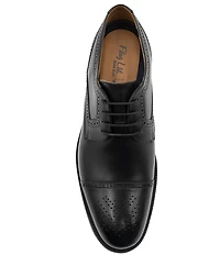 Flag LTD. Men's Marcus Leather Brogue Detail Cap Toe Dress Oxfords