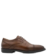 Flag LTD. Men's Marcus Leather Brogue Detail Cap Toe Dress Oxfords