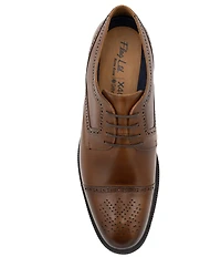 Flag LTD. Men's Marcus Leather Brogue Detail Cap Toe Dress Oxfords