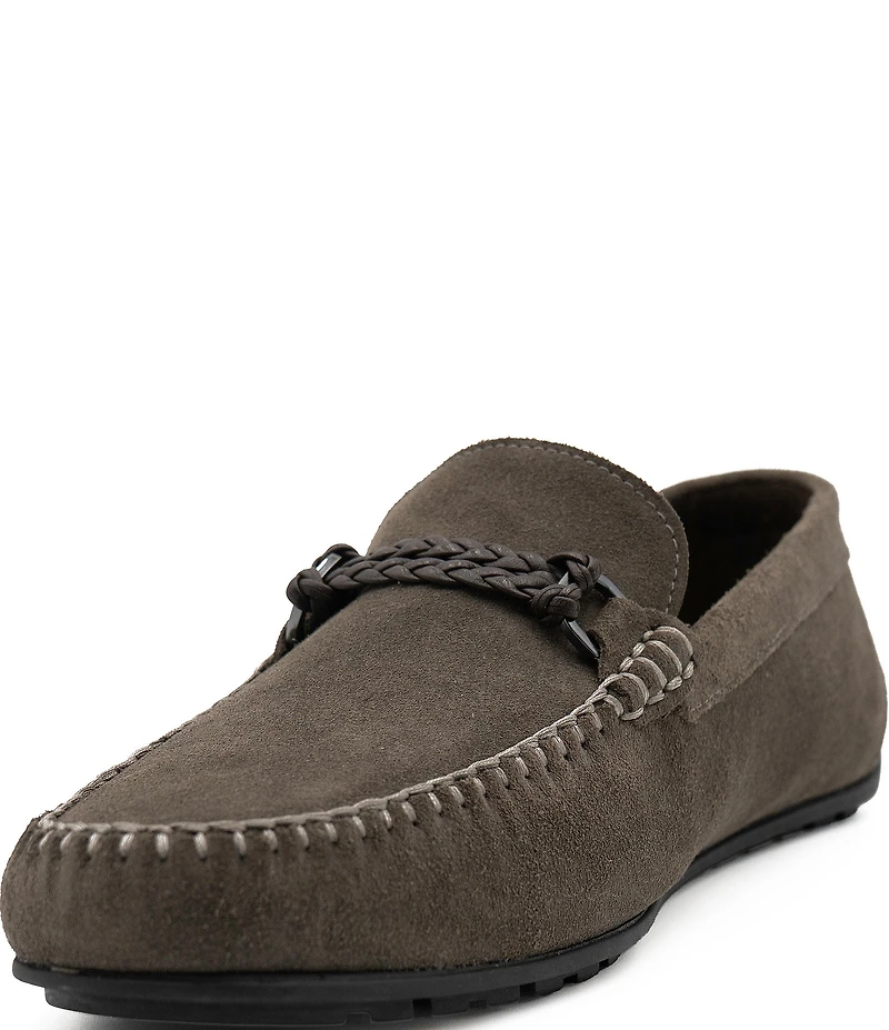 Flag LTD. Men's Mario Braid Bit Suede Loafer Drivers