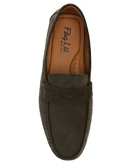 Flag LTD. Men's Mario Embossed Leather Penny Loafer Drivers