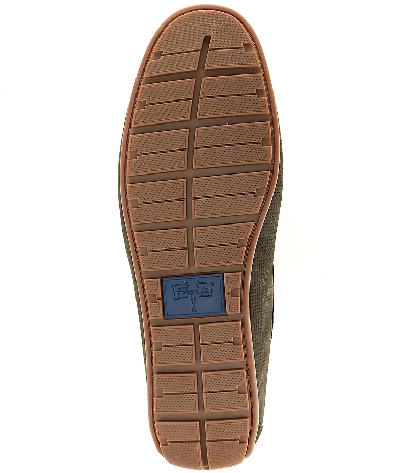 Flag LTD. Men's Mario Embossed Leather Penny Loafer Drivers