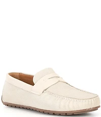 Flag LTD. Men's Mario Embossed Leather Penny Loafer Drivers