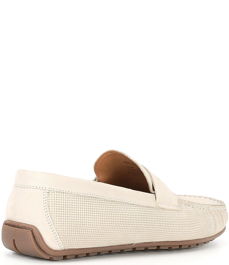 Flag LTD. Men's Mario Embossed Leather Penny Loafer Drivers