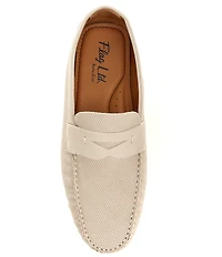 Flag LTD. Men's Mario Embossed Leather Penny Loafer Drivers