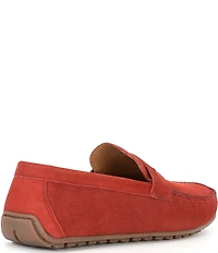 Flag LTD. Men's Mario Embossed Leather Penny Loafer Drivers