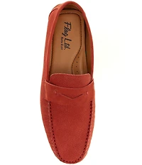 Flag LTD. Men's Mario Embossed Leather Penny Loafer Drivers