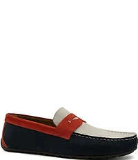 Flag LTD. Men's Mario Leather Patriot Penny Loafer Drivers