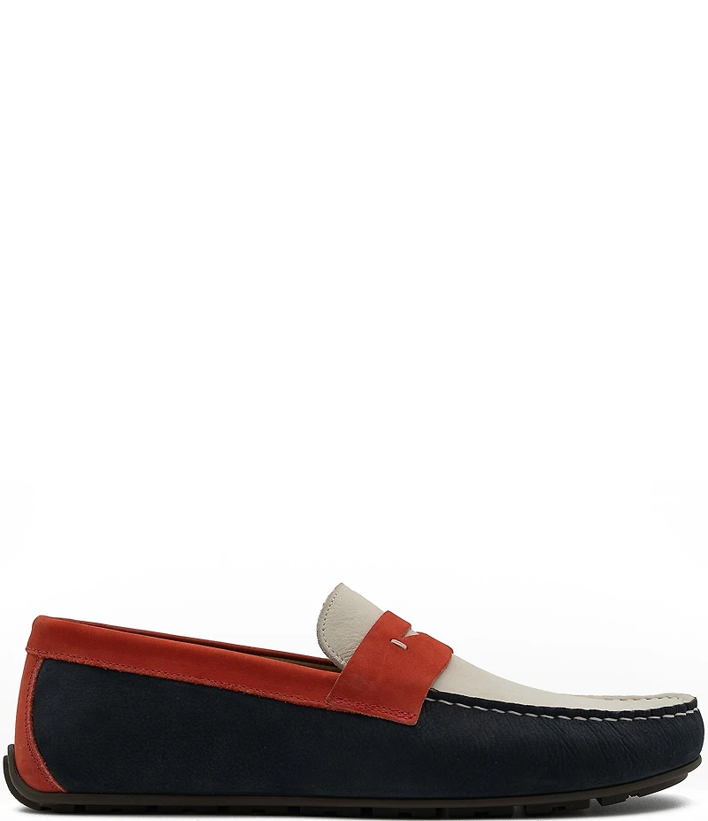 Flag LTD. Men's Mario Leather Patriot Penny Loafer Drivers