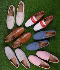 Flag LTD. Men's Mario Leather Patriot Penny Loafer Drivers