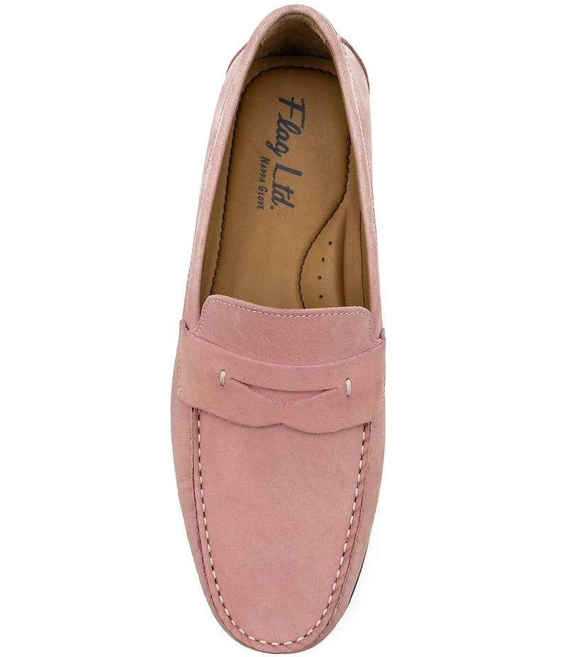 Flag LTD. Men's Mario Nubuck Leather Penny Loafer Drivers