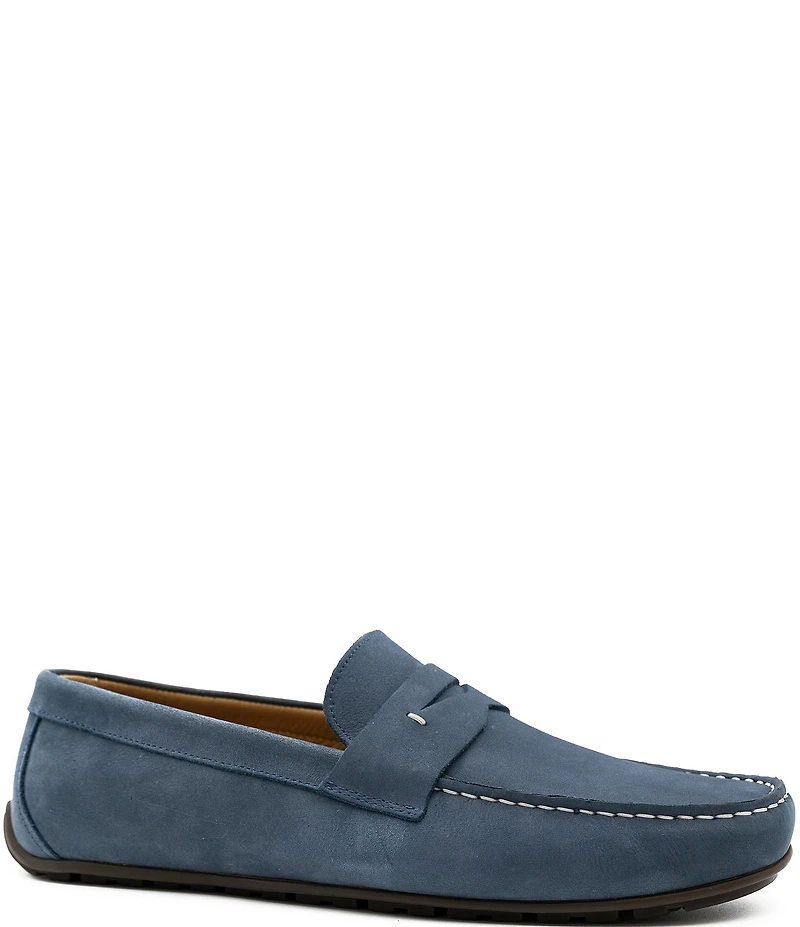 Flag LTD. Men's Mario Nubuck Leather Penny Loafer Drivers