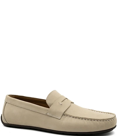 Flag LTD. Men's Mario Nubuck Leather Penny Loafer Drivers