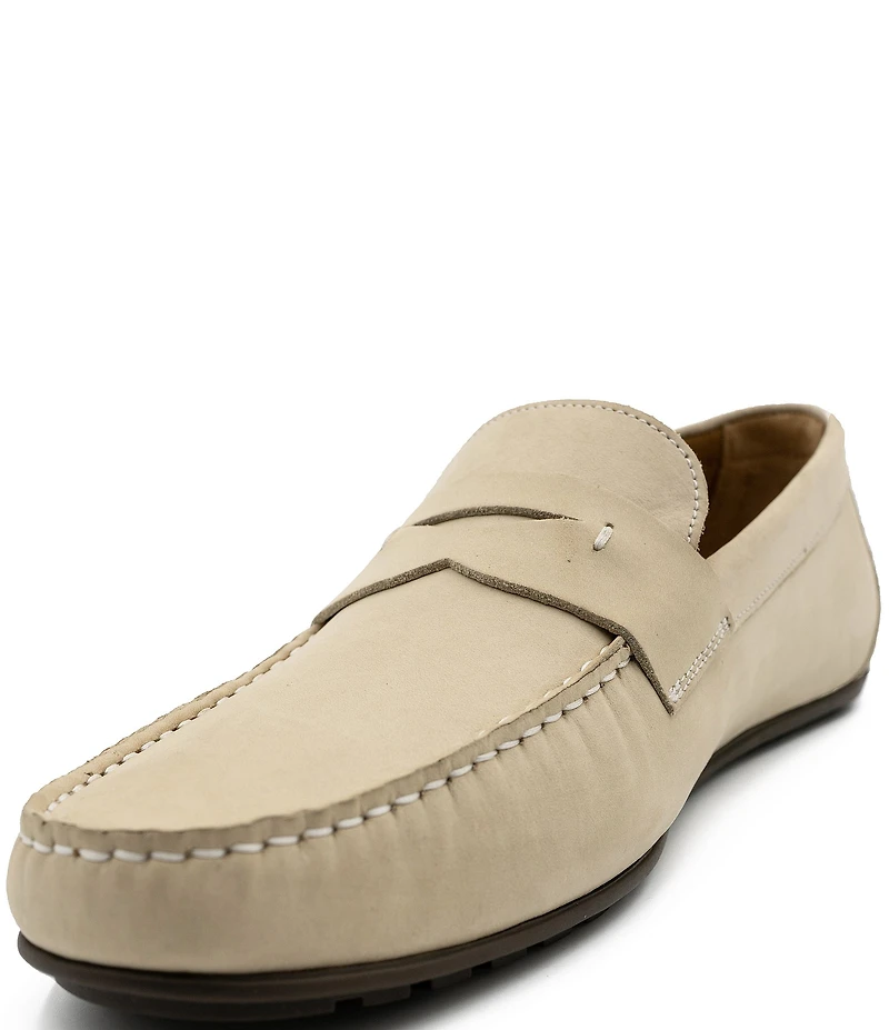 Flag LTD. Men's Mario Nubuck Leather Penny Loafer Drivers