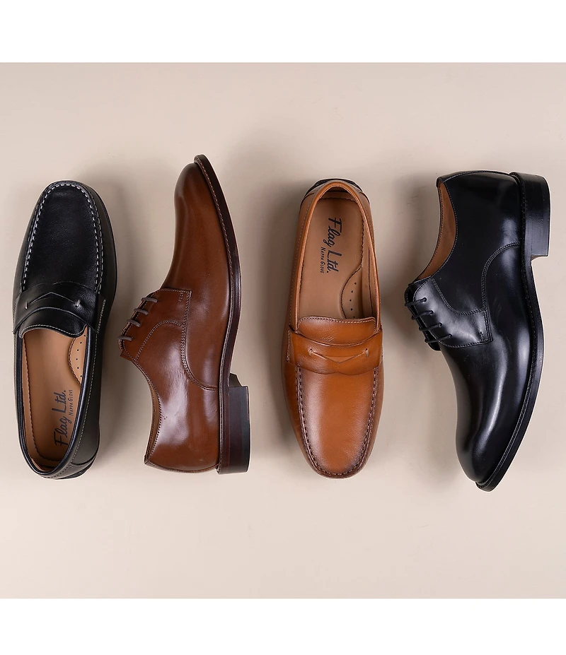 Flag LTD. Men's Mario Leather Driver Penny Loafers