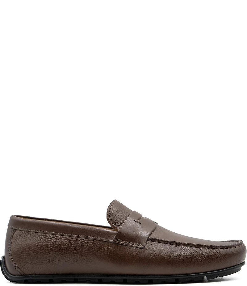 Flag LTD. Men's Mario Leather Driver Penny Loafers