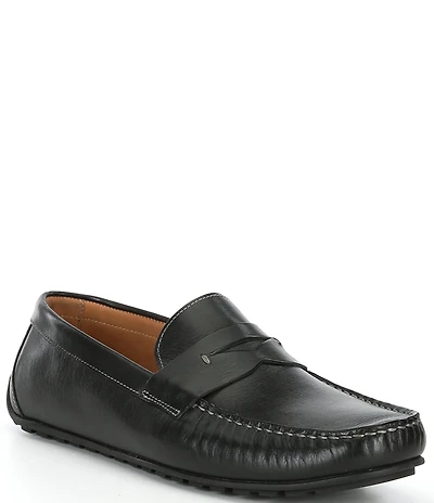 Flag LTD. Men's Mario Leather Driver Penny Loafers