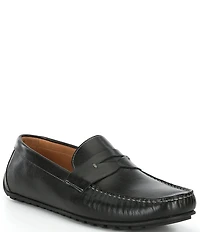 Flag LTD. Men's Mario Leather Driver Penny Loafers