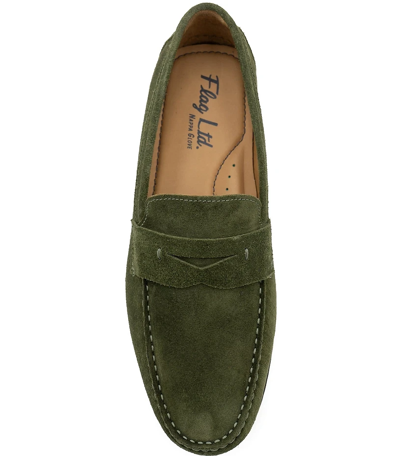 Flag LTD. Men's Mario Suede Driver Penny Loafers
