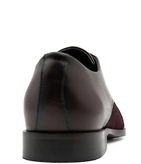 Flag LTD. Men's Nathan Cap Toe Leather and Suede Combination Dress Oxfords