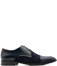 Flag LTD. Men's Nathan Cap Toe Leather and Suede Combination Dress Oxfords