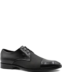 Flag LTD. Men's Nathan Leather Linen Cap Toe Dress Oxfords