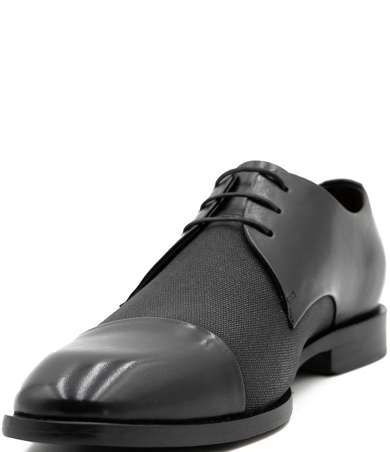 Flag LTD. Men's Nathan Leather Linen Cap Toe Dress Oxfords