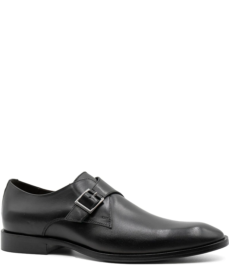 Flag LTD. Men's Nathan Monk Strap Leather Dress Oxfords