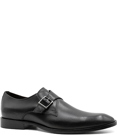 Flag LTD. Men's Nathan Monk Strap Leather Dress Oxfords