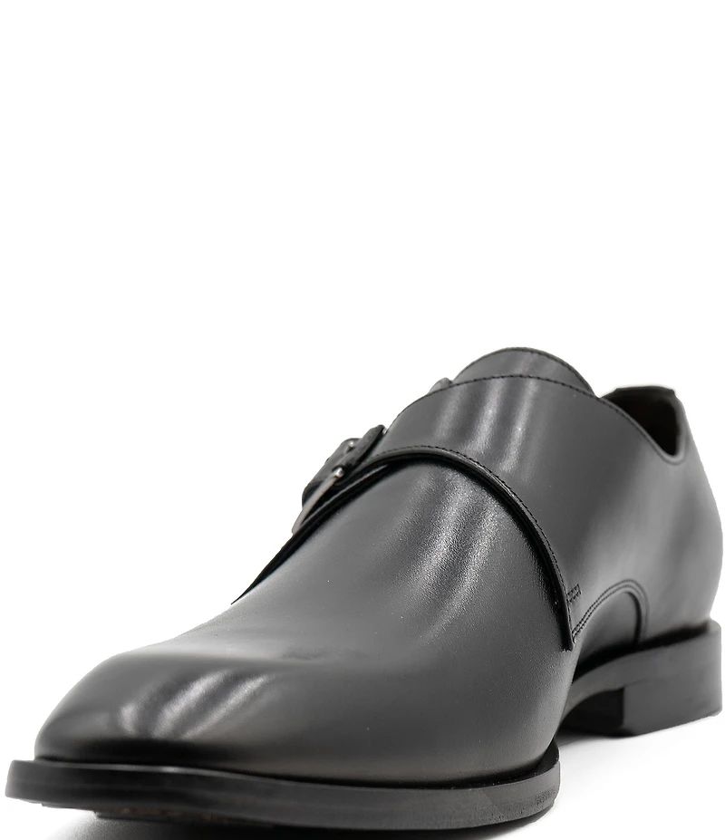 Flag LTD. Men's Nathan Monk Strap Leather Dress Oxfords