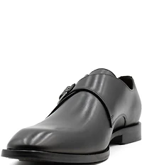 Flag LTD. Men's Nathan Monk Strap Leather Dress Oxfords