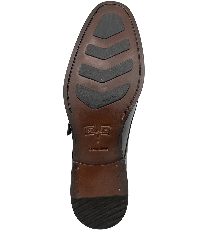Flag LTD. Men's Nathan Monk Strap Leather Dress Oxfords