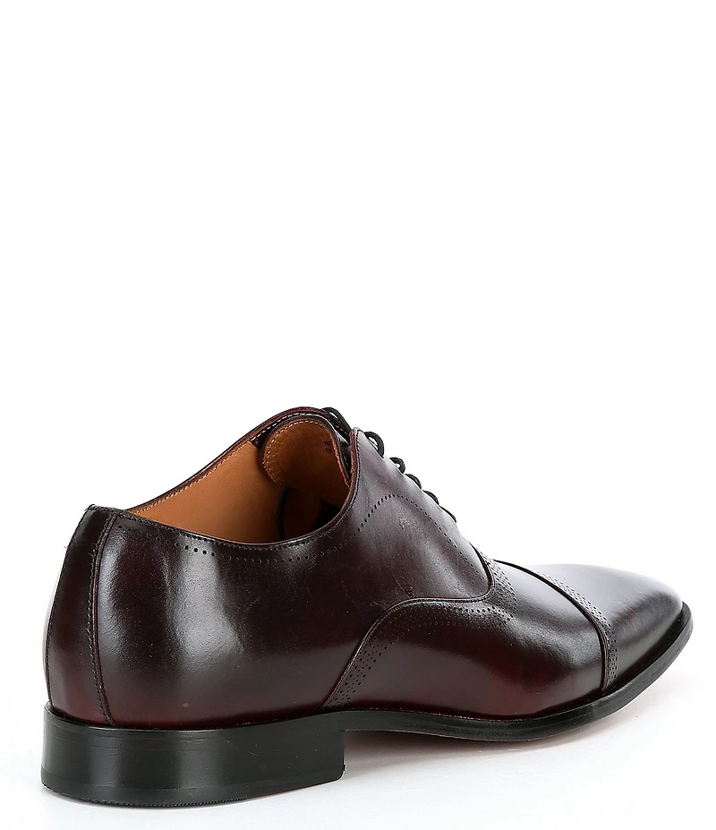 Flag LTD. Men's Noble Leather Brogue Detail Cap Toe Dress Shoes