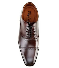 Flag LTD. Men's Noble Leather Brogue Detail Cap Toe Dress Shoes