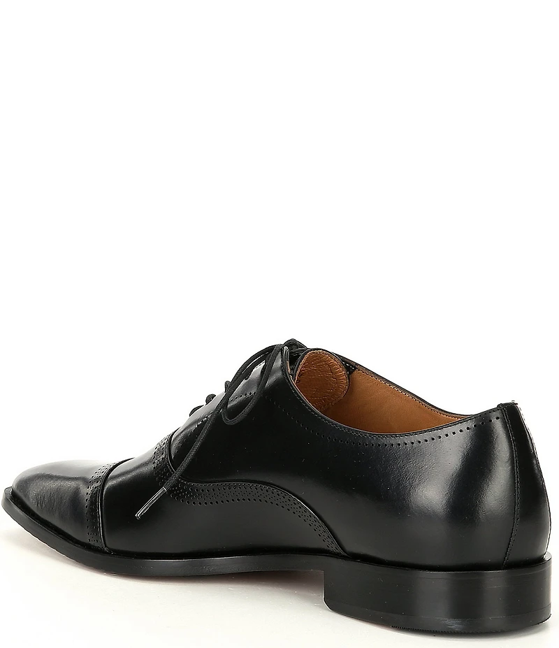 Flag LTD. Men's Noble Leather Brogue Detail Cap Toe Dress Shoes